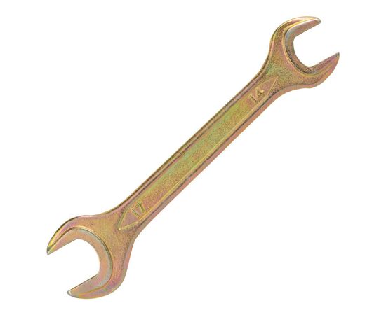 Ключ Sigma ріжковий 14x17мм жовтий цинк (6025171), зображення 2 Ключ Sigma ріжковий 14x17мм жовтий цинк (6025171), зображення 2