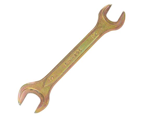 Ключ Sigma ріжковий 14x17мм жовтий цинк (6025171), зображення 4 Ключ Sigma ріжковий 14x17мм жовтий цинк (6025171), зображення 4