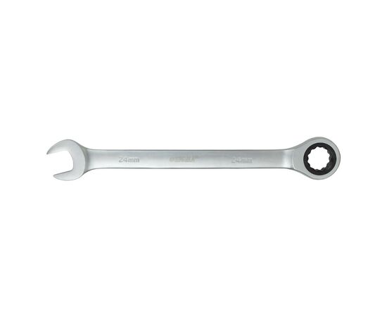 Ключ Sigma рожково-накидной с трещеткой 24мм CrV polished (6022241)
