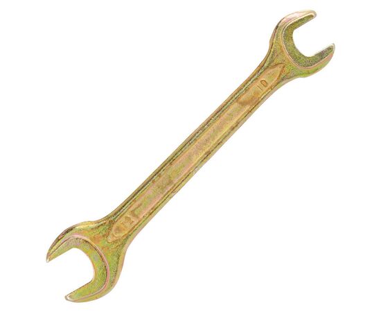 Ключ Sigma ріжковий 10x12мм жовтий цинк (6025121), зображення 2 Ключ Sigma ріжковий 10x12мм жовтий цинк (6025121), зображення 2