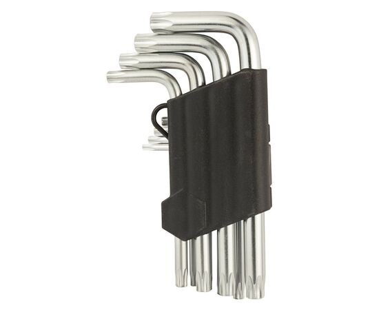 Ключ Sigma набір TORX 9шт T10-T50 CrV, короткі з отвором (4022211), зображення 3 Ключ Sigma набір TORX 9шт T10-T50 CrV, короткі з отвором (4022211), зображення 3