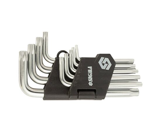 Ключ Sigma набор TORX 9шт T10-T50 CrV, короткие с отверстием (4022211)