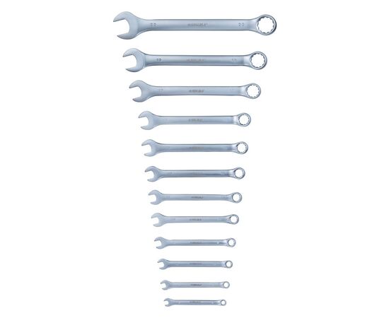 Ключ Sigma набір рожково-накидних 12шт 6-22мм CrV (6010121), зображення 2 Ключ Sigma набір рожково-накидних 12шт 6-22мм CrV (6010121), зображення 2