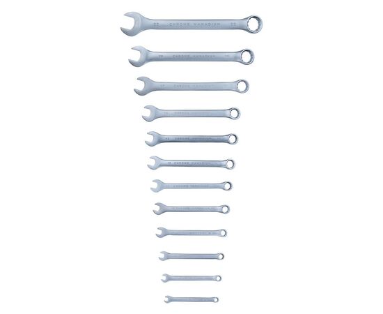 Ключ Sigma набір рожково-накидних 12шт 6-22мм CrV (6010121), зображення 3 Ключ Sigma набір рожково-накидних 12шт 6-22мм CrV (6010121), зображення 3