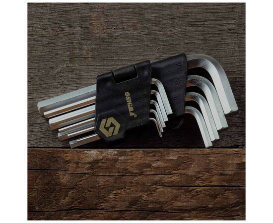 Ключ Sigma набір шестигранних 9шт 1.5-10мм CrV, короткі (4022011), зображення 4 Ключ Sigma набір шестигранних 9шт 1.5-10мм CrV, короткі (4022011), зображення 4