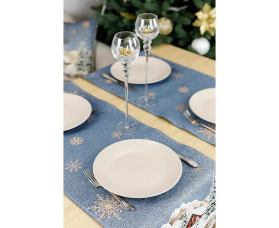 Доріжка на стіл Прованс гобеленова Блакитне сяйво 40х140 см (4823093450165), зображення 4 Доріжка на стіл Прованс гобеленова Блакитне сяйво 40х140 см (4823093450165), зображення 4