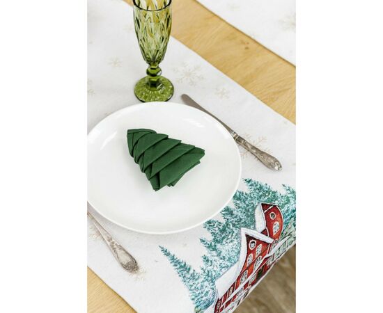 Дорожка на стол Прованс гобеленовая с велюром Праздничный дом 40х140 см (4823093450288), изображение 5