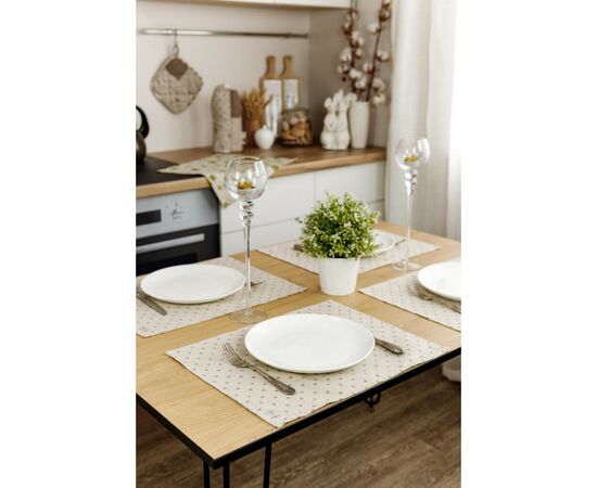 Салфетка на стол Прованс Горох беж Госпожа 35х45 см (4823093451889), изображение 2