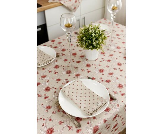 Салфетка на стол Прованс Горох бордо Хозяйка 35х45 см (4823093451896), изображение 4 Салфетка на стол Прованс Горох бордо Хозяйка 35х45 см (4823093451896), изображение 4