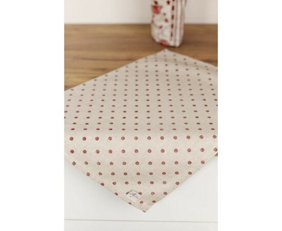 Салфетка на стол Прованс Горох бордо Хозяйка 35х45 см (4823093451896), изображение 5 Салфетка на стол Прованс Горох бордо Хозяйка 35х45 см (4823093451896), изображение 5