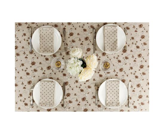 Салфетка на стол Прованс Горох коричневый Хозяйка 35х45 см (4823093451902), изображение 2 Салфетка на стол Прованс Горох коричневый Хозяйка 35х45 см (4823093451902), изображение 2