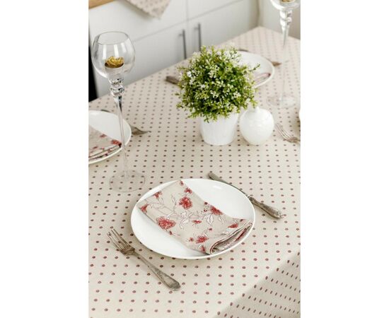 Салфетка на стол Прованс Цветы бордо Хозяйка 35х45 см (4823093451834), изображение 3