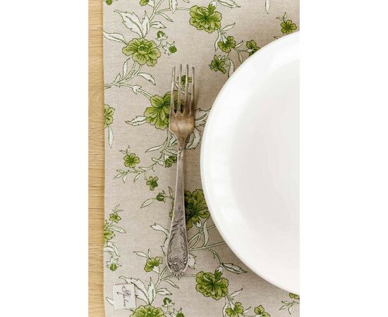 Салфетка на стол Прованс Цветы зеленый Хозяйка 35х45 см (4823093451858), изображение 4 Салфетка на стол Прованс Цветы зеленый Хозяйка 35х45 см (4823093451858), изображение 4
