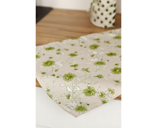 Салфетка на стол Прованс Цветы зеленый Хозяйка 35х45 см (4823093451858), изображение 5 Салфетка на стол Прованс Цветы зеленый Хозяйка 35х45 см (4823093451858), изображение 5