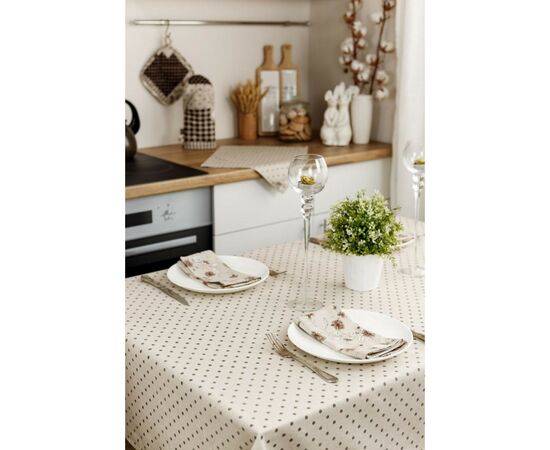 Салфетка на стол Прованс Цветы коричневый Хозяйка 35х45 см (4823093451841), изображение 4 Салфетка на стол Прованс Цветы коричневый Хозяйка 35х45 см (4823093451841), изображение 4