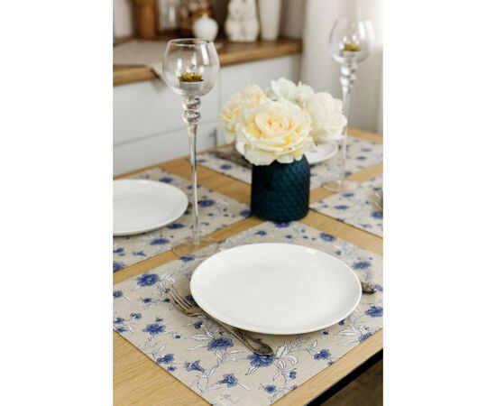 Салфетка на стол Прованс Цветы синий Хозяйка 35х45 см (4823093451810), изображение 5