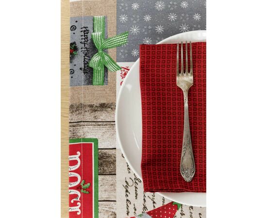 Салфетка на стол Прованс Merry Christmas красная 35x45 см (4823093449312), изображение 3 Салфетка на стол Прованс Merry Christmas красная 35x45 см (4823093449312), изображение 3