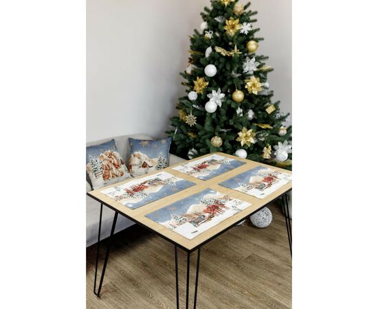 Салфетка на стол Прованс гобеленовая Голубое сияние 30х50 см (4823093450226), изображение 3 Салфетка на стол Прованс гобеленовая Голубое сияние 30х50 см (4823093450226), изображение 3