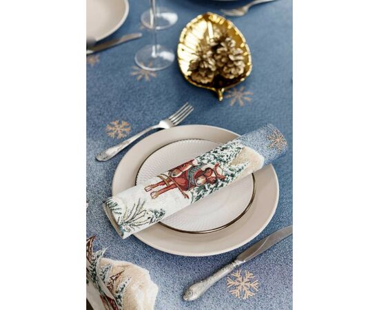 Салфетка на стол Прованс гобеленовая Голубое сияние 30х50 см (4823093450226), изображение 4 Салфетка на стол Прованс гобеленовая Голубое сияние 30х50 см (4823093450226), изображение 4