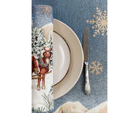 Салфетка на стол Прованс гобеленовая Голубое сияние 30х50 см (4823093450226), изображение 6 Салфетка на стол Прованс гобеленовая Голубое сияние 30х50 см (4823093450226), изображение 6