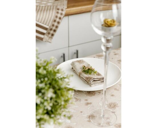 Скатерть Прованс Цветы беж Хозяйка 120х136 см (4823093450868), изображение 6 Скатерть Прованс Цветы беж Хозяйка 120х136 см (4823093450868), изображение 6