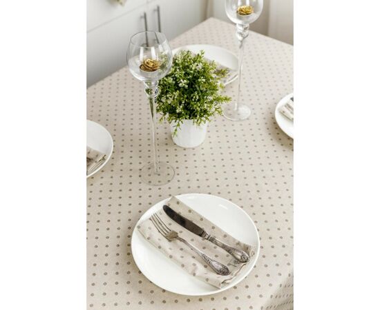 Скатерть Прованс Горох беж Хозяйка 180х136 см (4823093451063), изображение 4