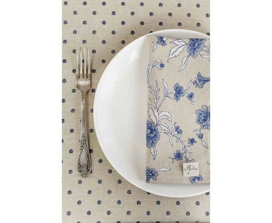 Скатерть Прованс Горох синий Хозяйка 180х136 см (4823093451056), изображение 6 Скатерть Прованс Горох синий Хозяйка 180х136 см (4823093451056), изображение 6