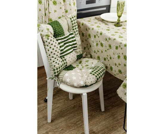 Скатерть Прованс Цветы зеленый Хозяйка 180х136 см (4823093450943), изображение 3