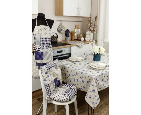 Скатерть Прованс Цветы синие Хозяйка 180х136 см (4823093450905), изображение 2