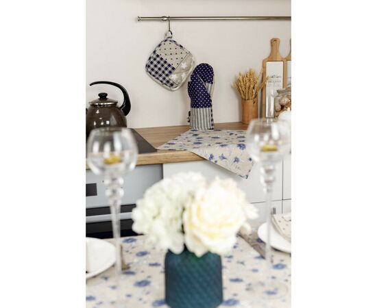 Скатерть Прованс Цветы синий Хозяйка 220х136 см (4823093450950), изображение 6