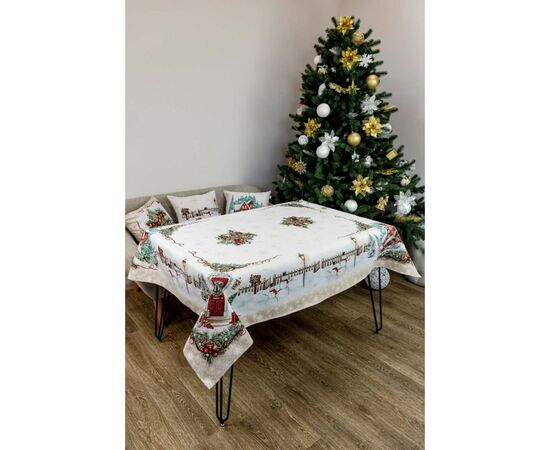 Скатерть Прованс гобеленовая с велюром Праздничный дом 135х140 см (4823093450332), изображение 7 Скатерть Прованс гобеленовая с велюром Праздничный дом 135х140 см (4823093450332), изображение 7