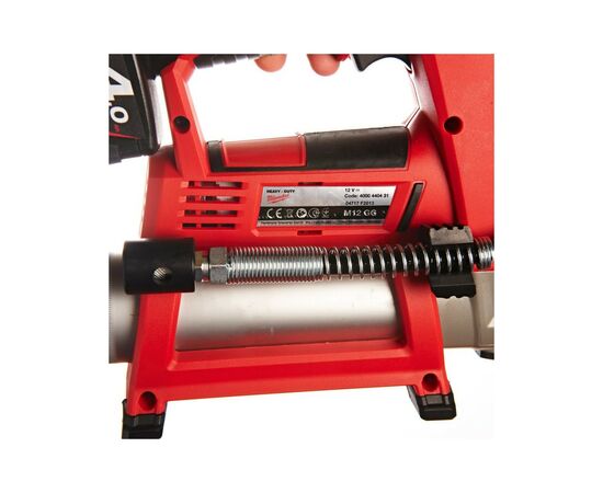 Шприц для смазки Milwaukee M12 GG-401B, Li-Ion 4Ah\ (4933441675), изображение 3 Шприц для смазки Milwaukee M12 GG-401B, Li-Ion 4Ah\ (4933441675), изображение 3