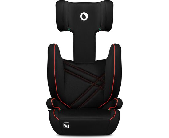 Автокрісло Lionelo Hugo I-Size Sporty Black чорне з червоним (LO-HUGO I-SIZE SPORTY BLACK), зображення 3 Автокрісло Lionelo Hugo I-Size Sporty Black чорне з червоним (LO-HUGO I-SIZE SPORTY BLACK), зображення 3