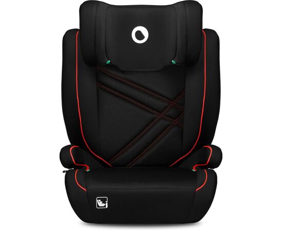 Автокрісло Lionelo Hugo I-Size Sporty Black чорне з червоним (LO-HUGO I-SIZE SPORTY BLACK), зображення 4 Автокрісло Lionelo Hugo I-Size Sporty Black чорне з червоним (LO-HUGO I-SIZE SPORTY BLACK), зображення 4