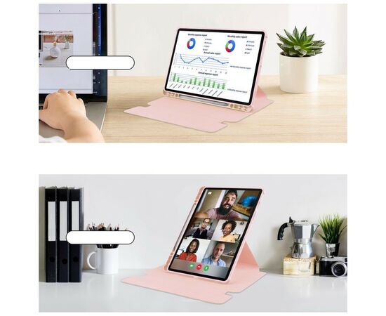 Чехол для планшета BeCover 360° Rotatable Samsung Tab A9 Plus SM-X210/SM-X215/SM-X216 11.0" Pink (710339), изображение 5 Чехол для планшета BeCover 360° Rotatable Samsung Tab A9 Plus SM-X210/SM-X215/SM-X216 11.0" Pink (710339), изображение 5