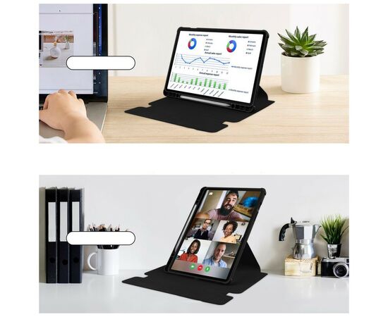Чехол для планшета BeCover 360° Rotatable Samsung Tab S9 Plus (SM-X810/SM-X816)/S9 FE Plus (SM-X610/SM-X616) 12.4" Black (710398), изображение 6 Чехол для планшета BeCover 360° Rotatable Samsung Tab S9 Plus (SM-X810/SM-X816)/S9 FE Plus (SM-X610/SM-X616) 12.4" Black (710398), изображение 6