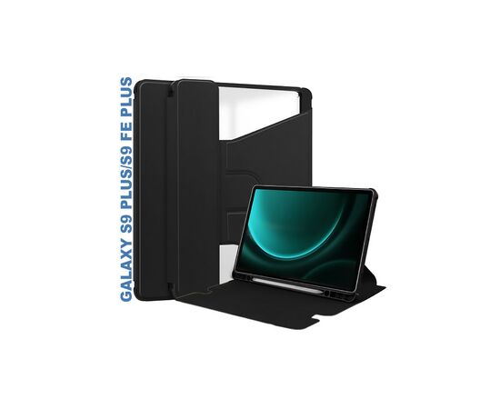 Чохол до планшета BeCover 360° Rotatable Samsung Tab S9 Plus (SM-X810/SM-X816)/S9 FE Plus (SM-X610/SM-X616) 12.4" Black (710398)