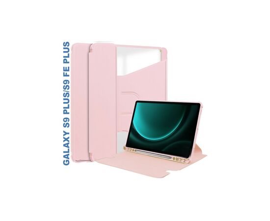Чехол для планшета BeCover 360° Rotatable Samsung Tab S9 Plus (SM-X810/SM-X816)/S9 FE Plus (SM-X610/SM-X616) 12.4" Pink (710402)