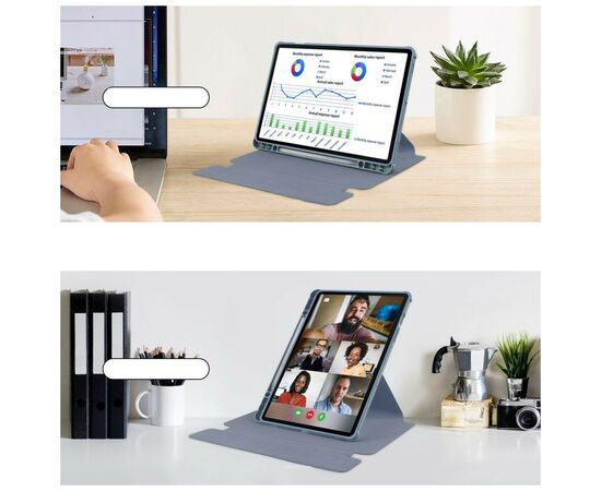Чехол для планшета BeCover 360° Rotatable Samsung Tab S9 Plus (SM-X810/SM-X816)/S9 FE Plus (SM-X610/SM-X616) 12.4" Purple (710403), изображение 6 Чехол для планшета BeCover 360° Rotatable Samsung Tab S9 Plus (SM-X810/SM-X816)/S9 FE Plus (SM-X610/SM-X616) 12.4" Purple (710403), изображение 6