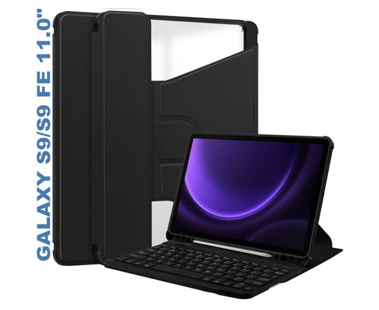 Чохол до планшета BeCover Keyboard 360° Rotatable Samsung Tab S9 (SM-X710/SM-X716)/S9 FE (SM-X510/SM-X516B) 11.0" Black (710426)