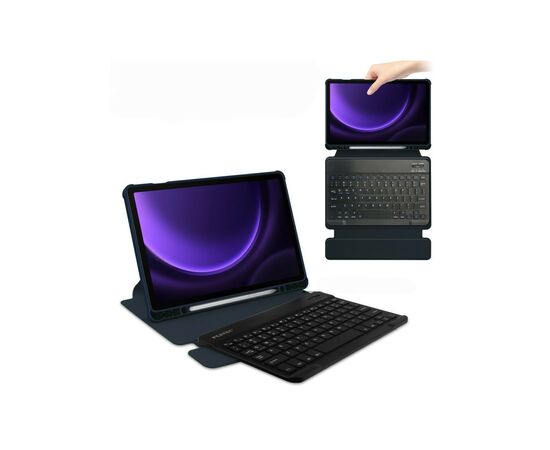 Чехол для планшета BeCover Keyboard 360° Rotatable Samsung Tab S9 (SM-X710/SM-X716)/S9 FE (SM-X510/SM-X516B) 11.0" Deep Blu (710427), изображение 4 Чехол для планшета BeCover Keyboard 360° Rotatable Samsung Tab S9 (SM-X710/SM-X716)/S9 FE (SM-X510/SM-X516B) 11.0" Deep Blu (710427), изображение 4