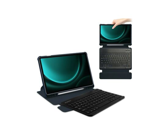 Чехол для планшета BeCover Keyboard 360° Rotatable Samsung Tab S9 Plus (SM-X810/SM-X816)/S9 FE Plus (SM-X610/SM-X616) 12.4" (710393), изображение 4 Чехол для планшета BeCover Keyboard 360° Rotatable Samsung Tab S9 Plus (SM-X810/SM-X816)/S9 FE Plus (SM-X610/SM-X616) 12.4" (710393), изображение 4