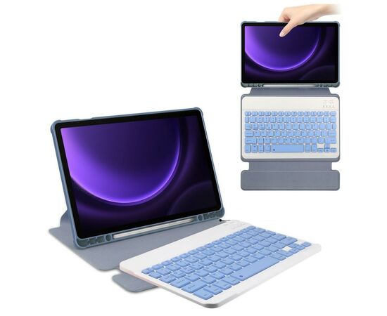 Чехол для планшета BeCover Keyboard 360° Rotatable Samsung Tab S9 Plus (SM-X810/SM-X816)/S9 FE Plus (SM-X610/SM-X616) 12.4" (710397), изображение 4 Чехол для планшета BeCover Keyboard 360° Rotatable Samsung Tab S9 Plus (SM-X810/SM-X816)/S9 FE Plus (SM-X610/SM-X616) 12.4" (710397), изображение 4