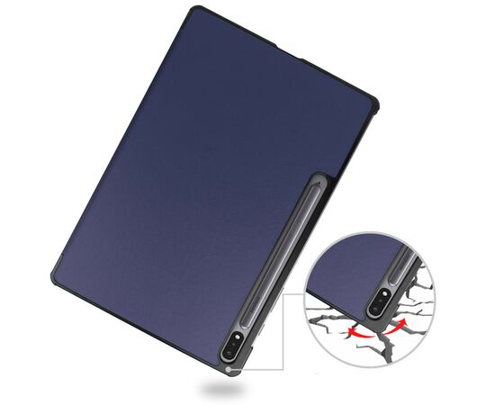 Чехол для планшета BeCover Smart Case Samsung Tab S9 Plus (SM-X810/SM-X816)/S9 FE Plus (SM-X610/SM-X616) 12.4" Deep Blue (710322), изображение 5 Чехол для планшета BeCover Smart Case Samsung Tab S9 Plus (SM-X810/SM-X816)/S9 FE Plus (SM-X610/SM-X616) 12.4" Deep Blue (710322), изображение 5