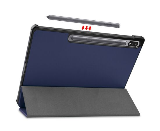 Чехол для планшета BeCover Smart Case Samsung Tab S9 Plus (SM-X810/SM-X816)/S9 FE Plus (SM-X610/SM-X616) 12.4" Deep Blue (710322), изображение 6 Чехол для планшета BeCover Smart Case Samsung Tab S9 Plus (SM-X810/SM-X816)/S9 FE Plus (SM-X610/SM-X616) 12.4" Deep Blue (710322), изображение 6
