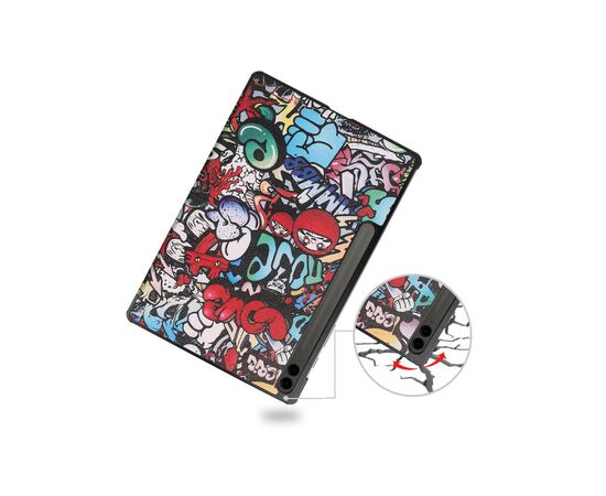 Чехол для планшета BeCover Smart Case Samsung Tab S9 Plus (SM-X810/SM-X816)/S9 FE Plus (SM-X610/SM-X616) 12.4" Graffiti (710377), изображение 4 Чехол для планшета BeCover Smart Case Samsung Tab S9 Plus (SM-X810/SM-X816)/S9 FE Plus (SM-X610/SM-X616) 12.4" Graffiti (710377), изображение 4