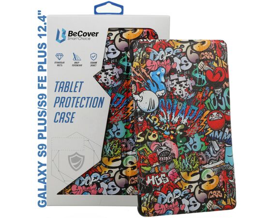 Чехол для планшета BeCover Smart Case Samsung Tab S9 Plus (SM-X810/SM-X816)/S9 FE Plus (SM-X610/SM-X616) 12.4" Graffiti (710377)
