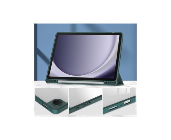 Чохол до планшета BeCover Soft Edge stylus holder Samsung Tab A9 Plus SM-X210/SM-X215/SM-X216 11.0" Dark Green (710368), зображення 4 Чохол до планшета BeCover Soft Edge stylus holder Samsung Tab A9 Plus SM-X210/SM-X215/SM-X216 11.0" Dark Green (710368), зображення 4