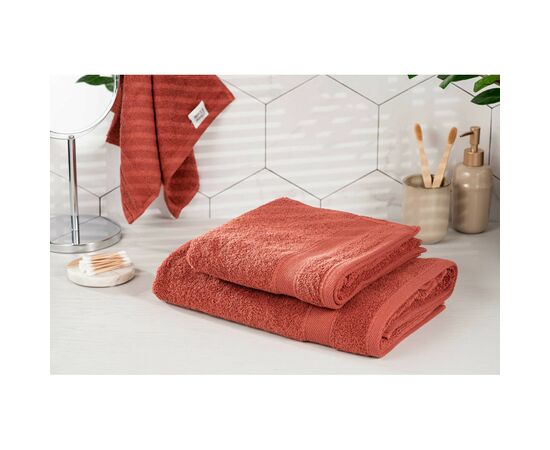 Полотенце Ardesto SuperSoft, теракота 30х50 см (ART2230RT), изображение 3 Полотенце Ardesto SuperSoft, теракота 30х50 см (ART2230RT), изображение 3
