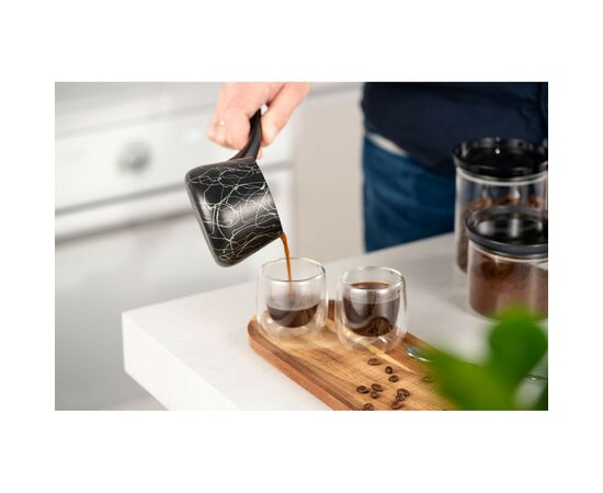 Турка Ardesto BLACK MARS гранит бакелитовая ручка 0.25 (AR0825SG), изображение 6 Турка Ardesto BLACK MARS гранит бакелитовая ручка 0.25 (AR0825SG), изображение 6